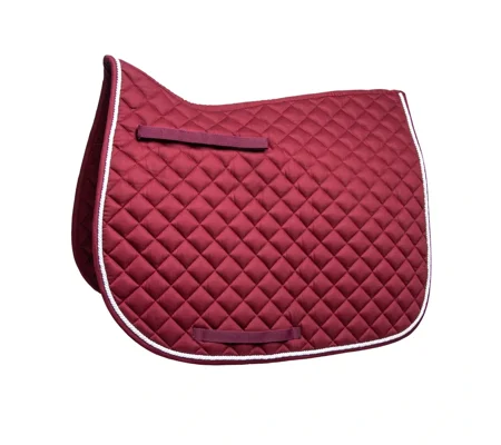 Hy Equestrian Splendid Showjump Saddle Pad Burgundy/White