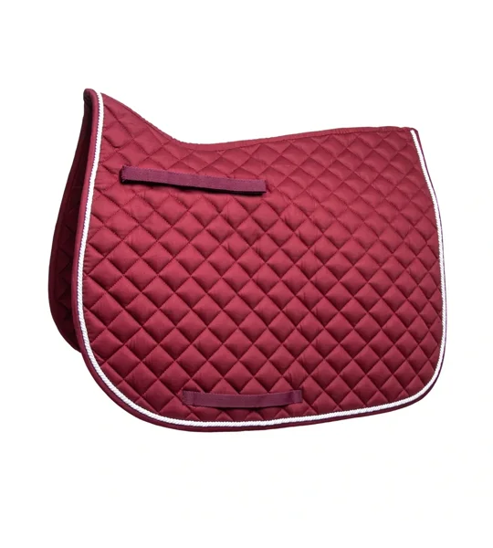 Hy Equestrian Splendid Showjump Saddle Pad Burgundy/White