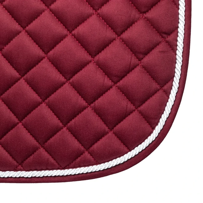 Additional Image for Hy Equestrian Splendid Showjump Saddle Pad Burgundy/White
