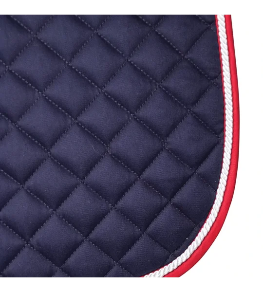 Hy Equestrian Splendid Showjump Saddle Pad Navy/Red/White