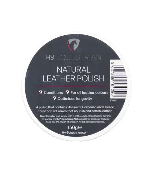 Hy Equestrian Natural Leather Polish 150g