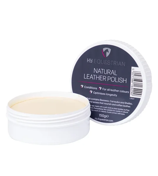 Hy Equestrian Natural Leather Polish 150g