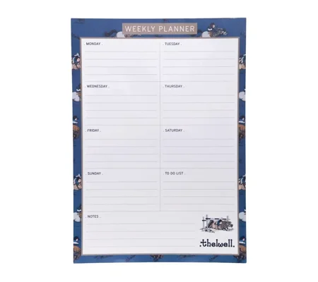 Hy Equestrian Thelwell Collection A4 Weekly Planner - Classic Blue