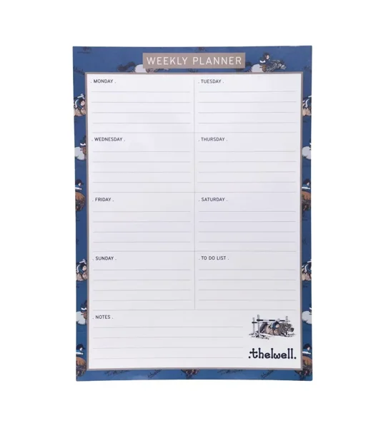 Hy Equestrian Thelwell Collection A4 Weekly Planner - Classic Blue