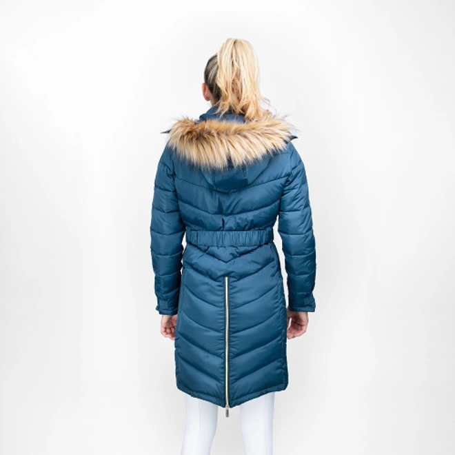 Additional Image for Coldstream Branxton Long Quilted Coat  Cool Slate Blue