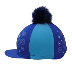 Hy Equestrian DynaMizs Hat Cover  Cobalt/Ocean