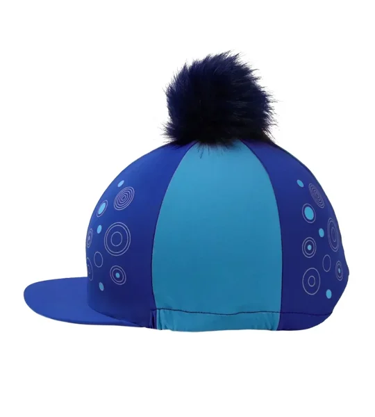 Hy Equestrian DynaMizs Hat Cover Cobalt/Ocean