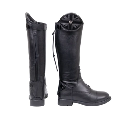 Hy Equestrian Union Jack childs Riding Boots - Black