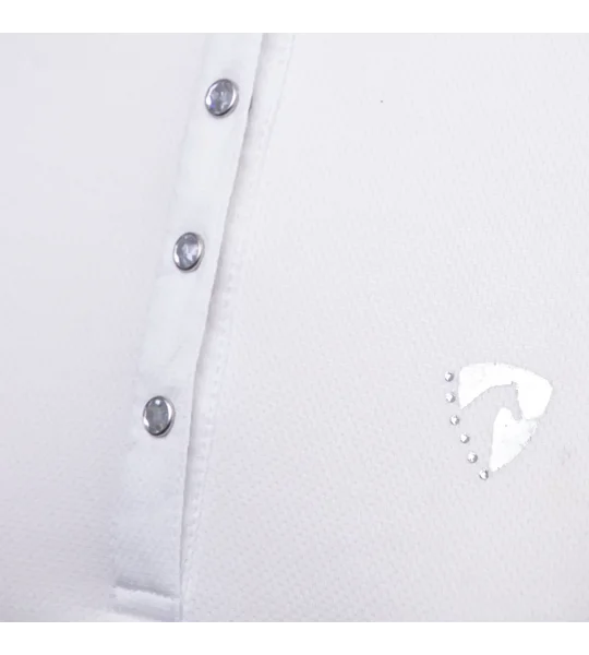 Hy Equestrian Sophia Sleeveless Show Shirt White Pearl