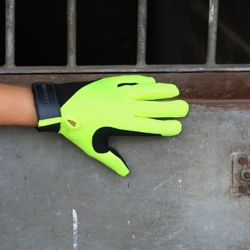 Hy Equestrian Absolute Fit Glove   Reflective Yellow