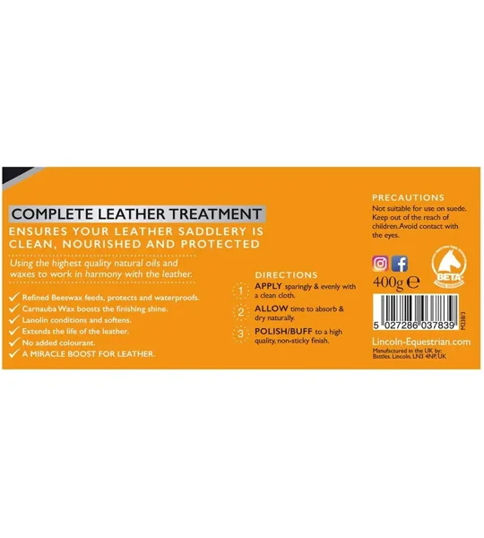 Lincoln Heritage Leather Cream 400g