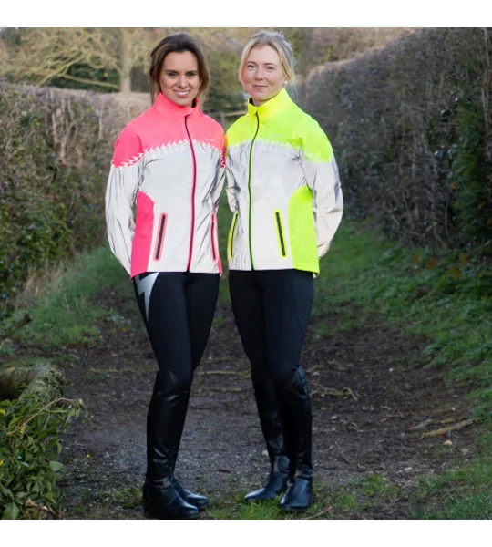 Silva Flash Lightweight Duo Reflective Jacket by Hy Equestrian Pink