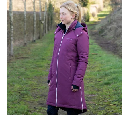 Hy Equestrian Synergy Guard Waterproof Coat - Fig/Navy