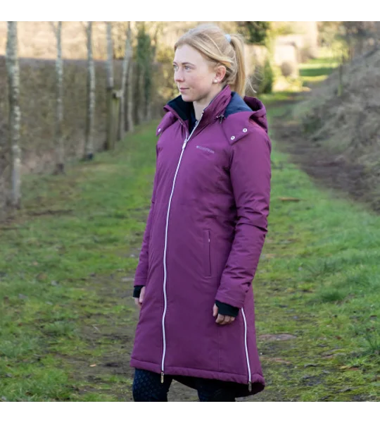 Hy Equestrian Synergy Guard Waterproof Coat - Fig/Navy