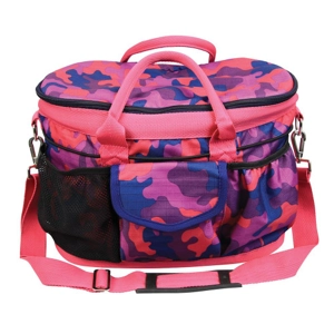 Hy Equestrian DynaForce Grooming Bag - Raspberry/Navy - One Size