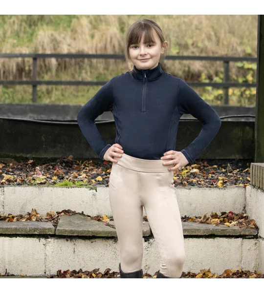 Hy Equestrian Children's Melton Riding Tights - Beige