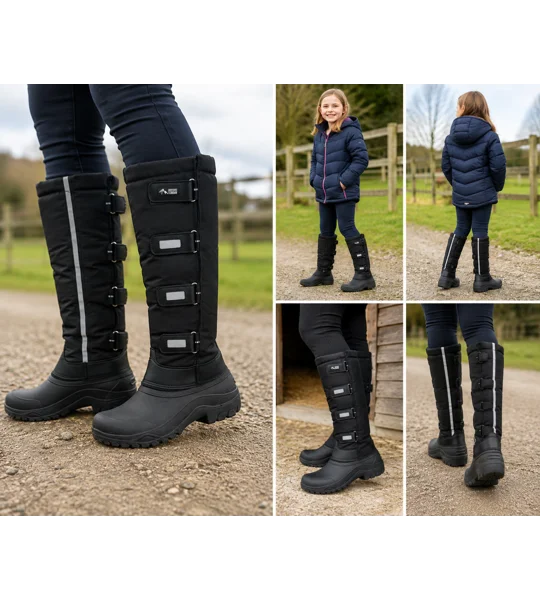 Hy Equestrian Atlantic Winter Boots Black