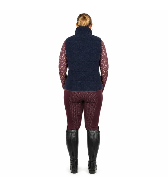Hy Equestrian Elevate Heritage Teddy Fleece Gilet Navy