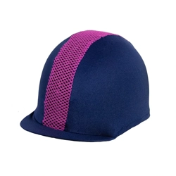 Hy Equestrian Mesh Hat Cover   Navy/Pink