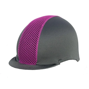 Hy Equestrian Mesh Hat Cover  Grey/Pink
