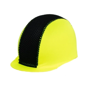 Hy Equestrian Mesh Hat Cover   Yellow/Black
