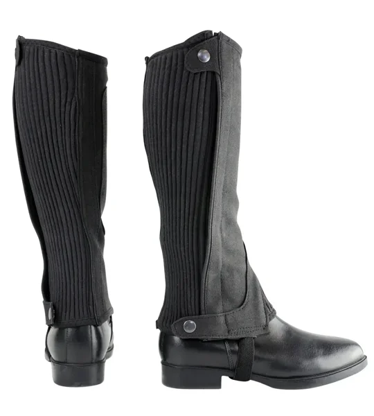 Hy Equestrian Amara Children's Half Chaps Black