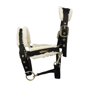 Coldstream Langlee Luxury Head Collar & Lead Rope  Black