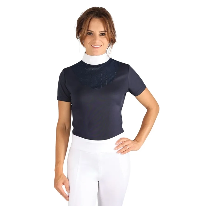 Additional Image for Hy Equestrian Lettie Show Shirt Navy