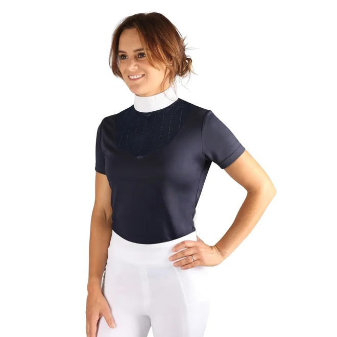 Additional Image for Hy Equestrian Lettie Show Shirt Navy