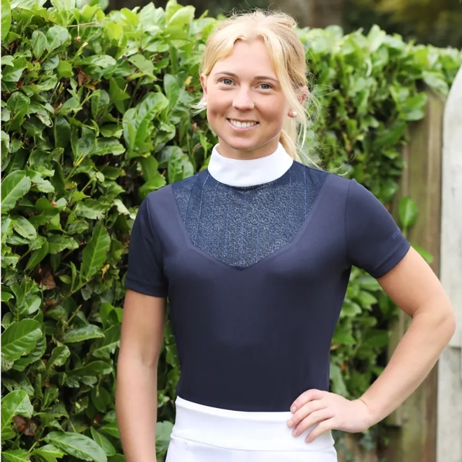 product Image for Hy Equestrian Lettie Show Shirt Navy