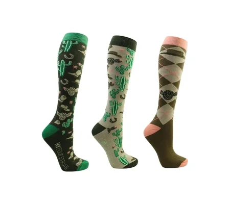 Hy Equestrian Wild Wild West Socks (Pack of 3)