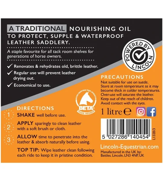 Lincoln Classic Neatsfoot Oil