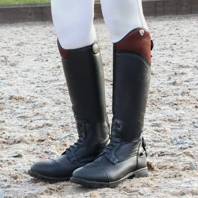 product Image for Hy Equestrian Masera Riding Boot   Black/Oxblood