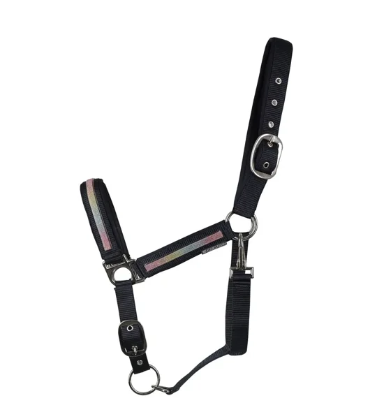 Hy Equestrian Mystic Head Collar - Navy/Rainbow Dust