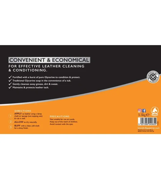 Lincoln Glycerine Tub Soap 400g