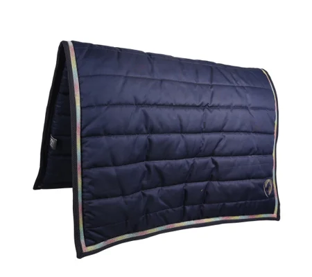 Hy Equestrian Mystic Comfort Pad - Navy/Rainbow Dust - One Size