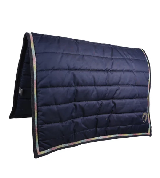 Hy Equestrian Mystic Comfort Pad - Navy/Rainbow Dust - One Size
