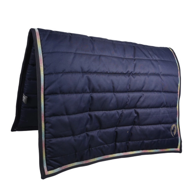 product Image for Hy Equestrian Mystic Comfort Pad - Navy/Rainbow Dust - One Size