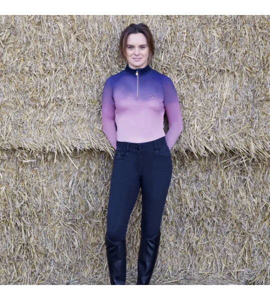 Hy Equestrian Elevate Ombre Base Layer Navy/Rose
