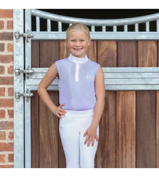 Hy Equestrian Eden Children's Sleeveless Show Shirt Lilac