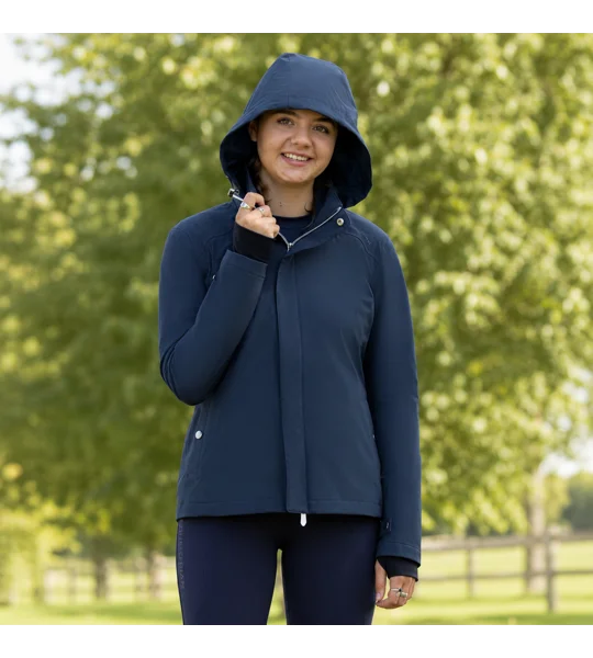 Hy Equestrian Elevate Lightweight Waterproof Jacket Navy