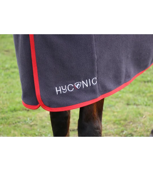 HyCONIC Fleece Rug Charcoal/Red