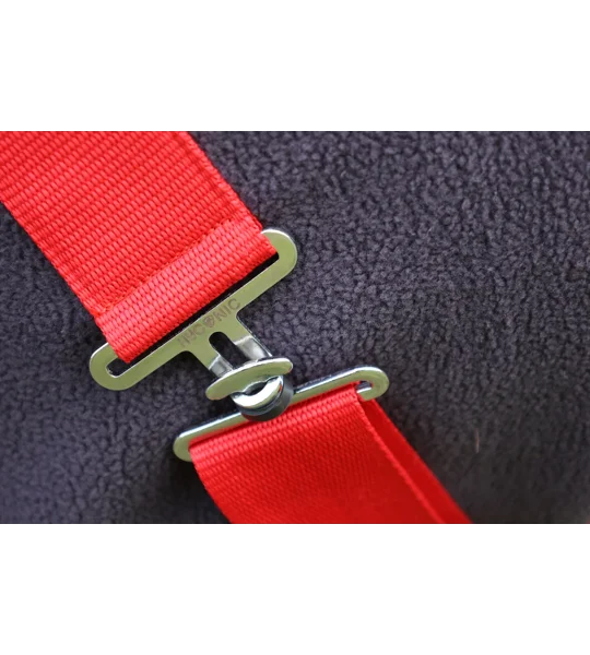 HyCONIC Fleece Rug Charcoal/Red