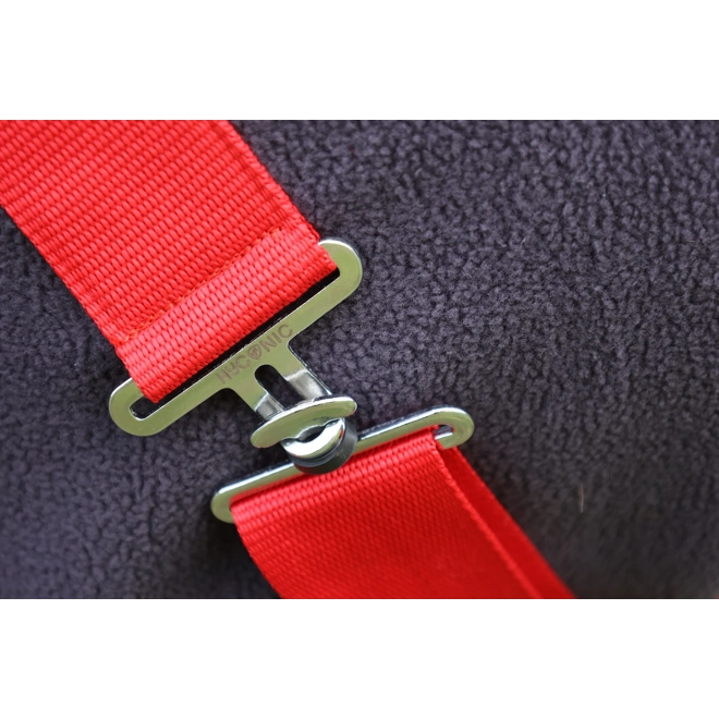 Additional Image for HyCONIC Fleece Rug Charcoal/Red