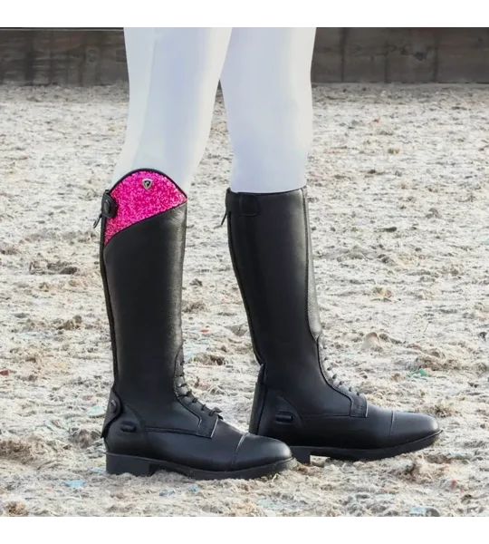 Hy Equestrian Eren Riding Boot Black/Pink