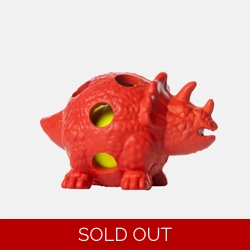 House of Paws Dinosaur Toy - Red Triceratops