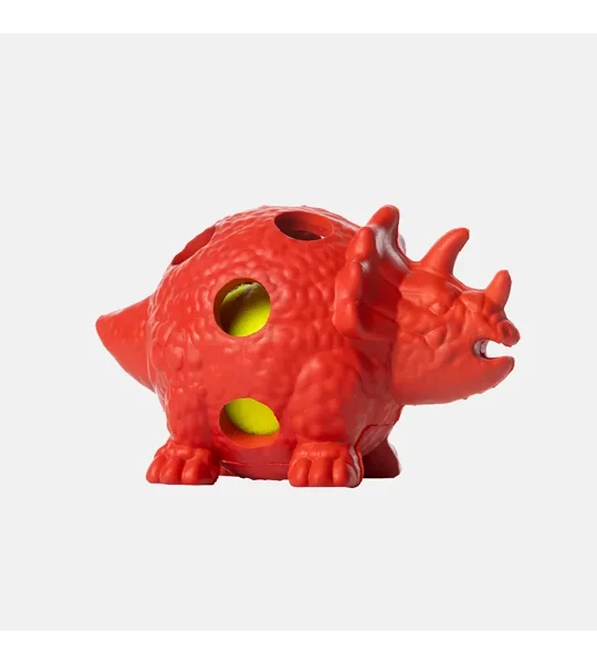 House of Paws Dinosaur Toy - Red Triceratops