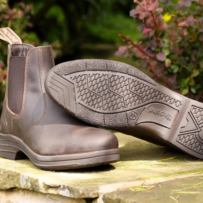 Additional Image for Brogini 466 Kingham Unisex Oiled Pull-On Yard Boots Brown