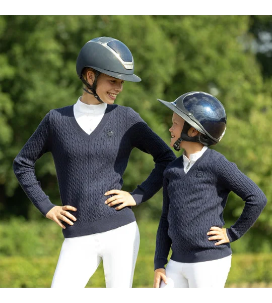 Coldstream Next Generation Clarkston Knitted V-Neck Jumper Navy