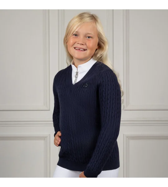 Coldstream Next Generation Clarkston Knitted V-Neck Jumper Navy